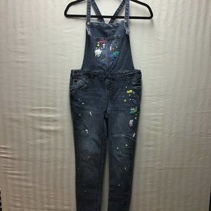 Cat & Jack girls bib overalls with splash